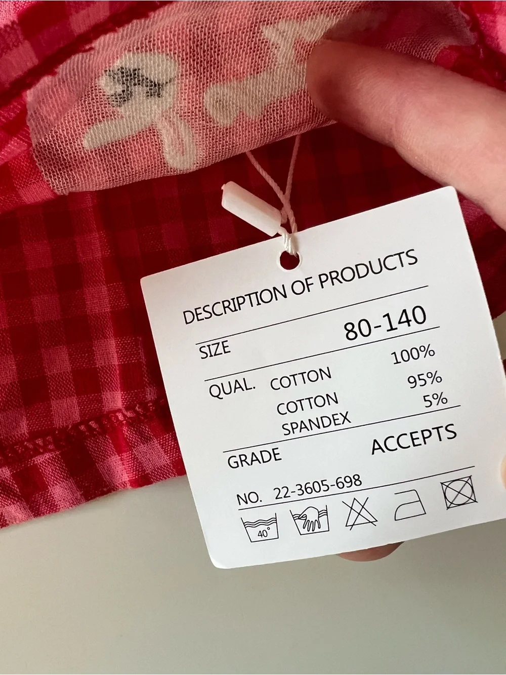 NWT Chieco Saku Miki House Gingham Blouse 12-18M